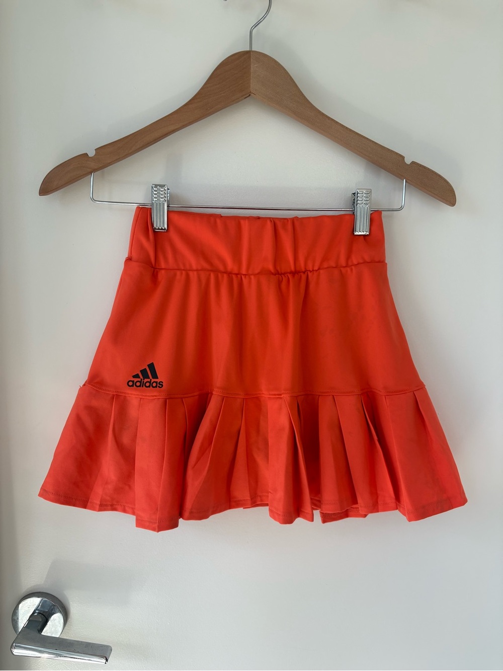 Adidas Black Tank & Bright Orange Tennis Skirt Set Size XS - Picture 8 of 15